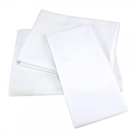 Kd T-180 Elite Cotton Blend Flat Sheet, White - King Size - Medium, 6PK KD3175353